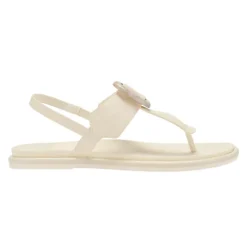 Olukai Women's La‘i T–Bar White Sand