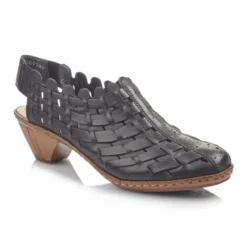 Rieker Women's Sina Weave Black
