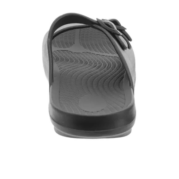Sovella Men's Buckle Slide Black