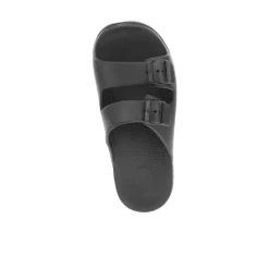 Sovella Women's Buckle Slide Black
