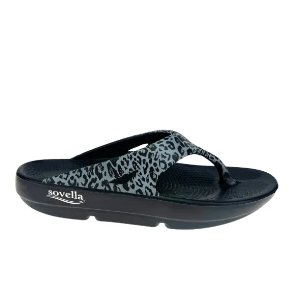 Sovella Women's PF Thong Black/Leopard