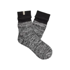 UGG Women's Rib Knit Slouchy Quarter Black
