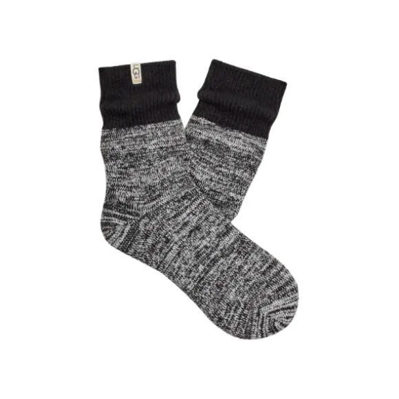 UGG Women's Rib Knit Slouchy Quarter Black